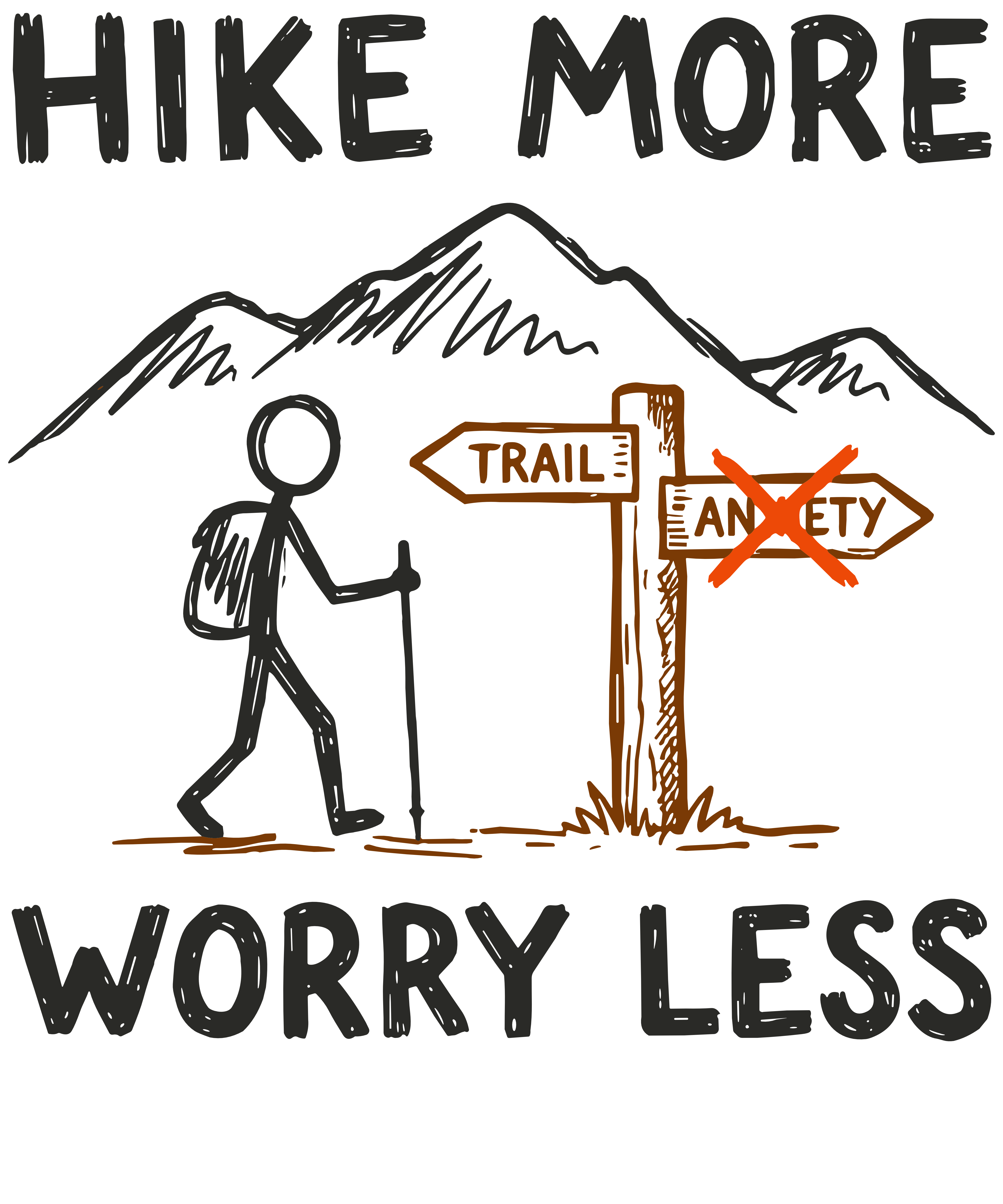 Hike More Worry Less Tee
